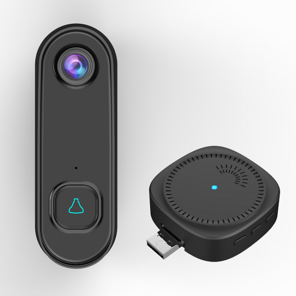 Tuya 3MP WIFI Wireless Doorbell Camera with Chime-M2