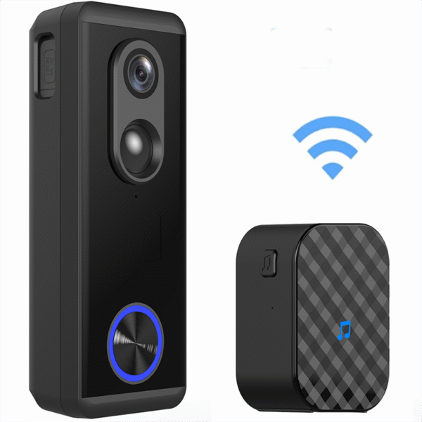 5MP WIFI Wireless Doorbell Camera with Chime-X2