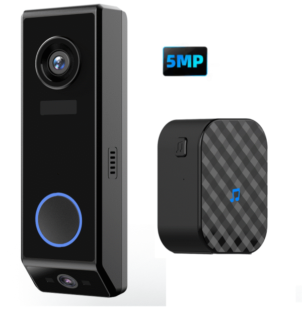 2K Dual Lens WIFI Wireless Doorbell Camera with Chime-P10