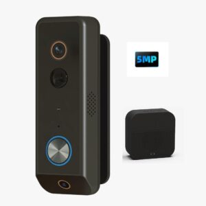 2K Dual Lens WIFI Wireless Doorbell Camera with Chime-J13