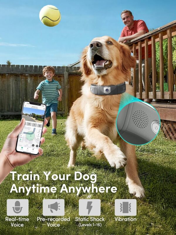 Smart GPS Dog Tracker Collar 4K Live View Camera - Image 4