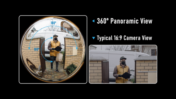3MP Fisheye WIFI Wireless Doorbell Camera with Chime-J9Q - Image 3