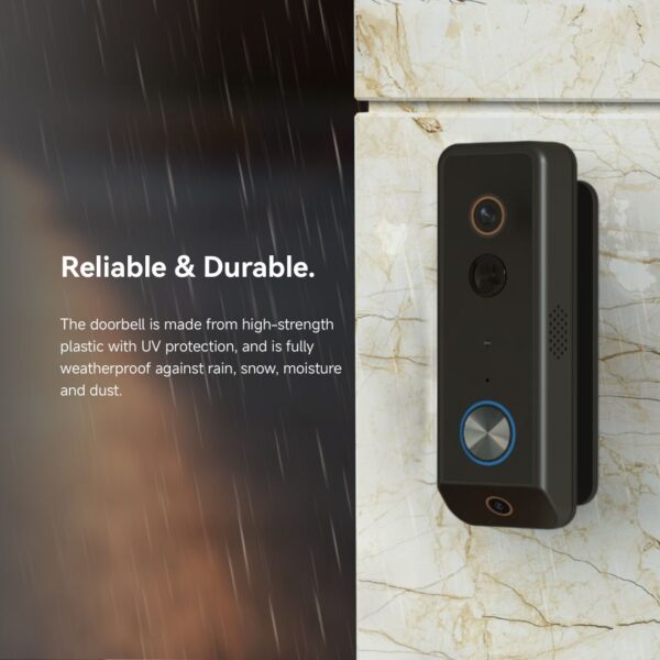 2K Dual Lens WIFI Wireless Doorbell Camera with Chime-J13 - Image 4