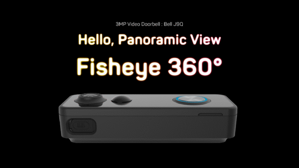 3MP Fisheye WIFI Wireless Doorbell Camera with Chime-J9Q - Image 5