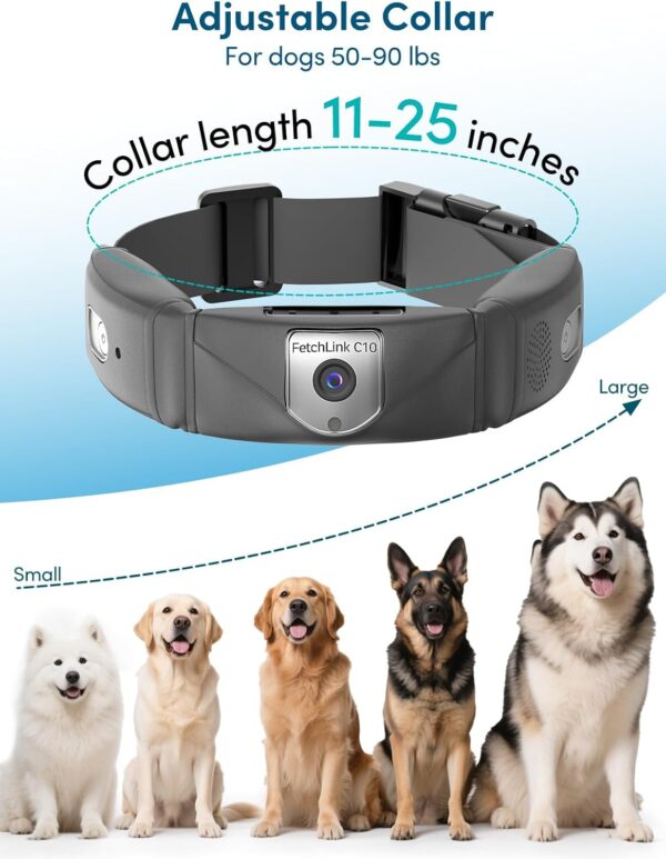 Smart GPS Dog Tracker Collar 4K Live View Camera - Image 7
