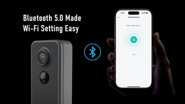 3MP Fisheye WIFI Wireless Doorbell Camera with Chime-J9Q - Image 6
