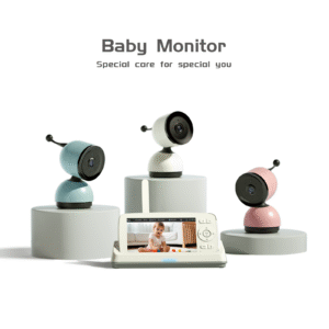 2K Smart Camera Baby Monitor with 5'' LCD Display,Charging Base