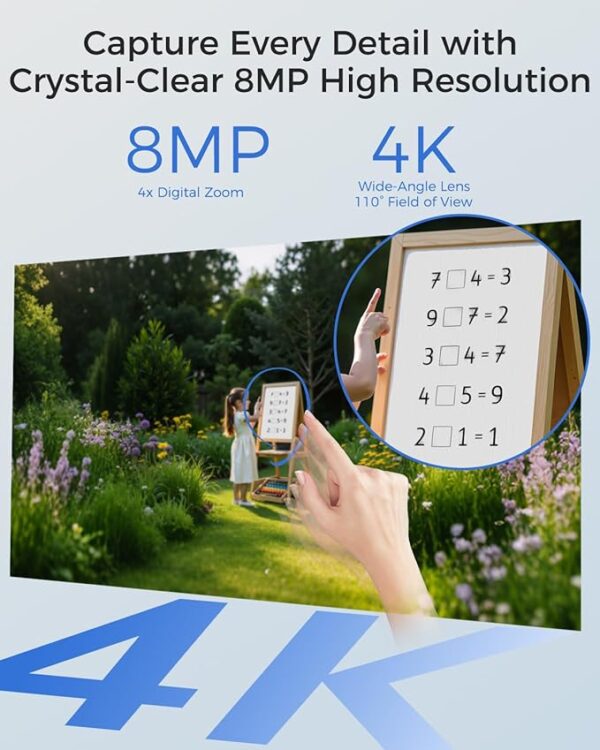4G Solar-Powered Outdoor 4K camera Home Security System-2Cam kit - Image 5