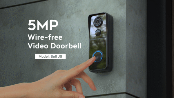 5MP WIFI Wireless Doorbell Camera with Chime-J9 - Image 3